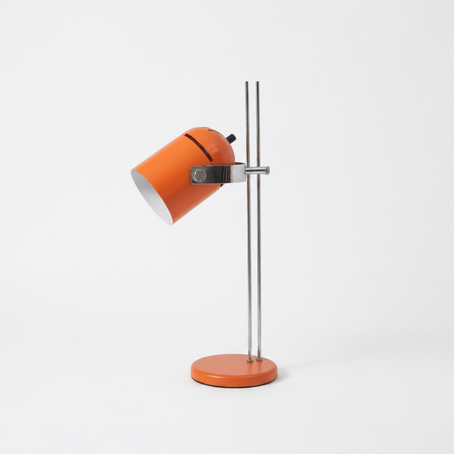 Chrome Telescoping Desk Lamp - white