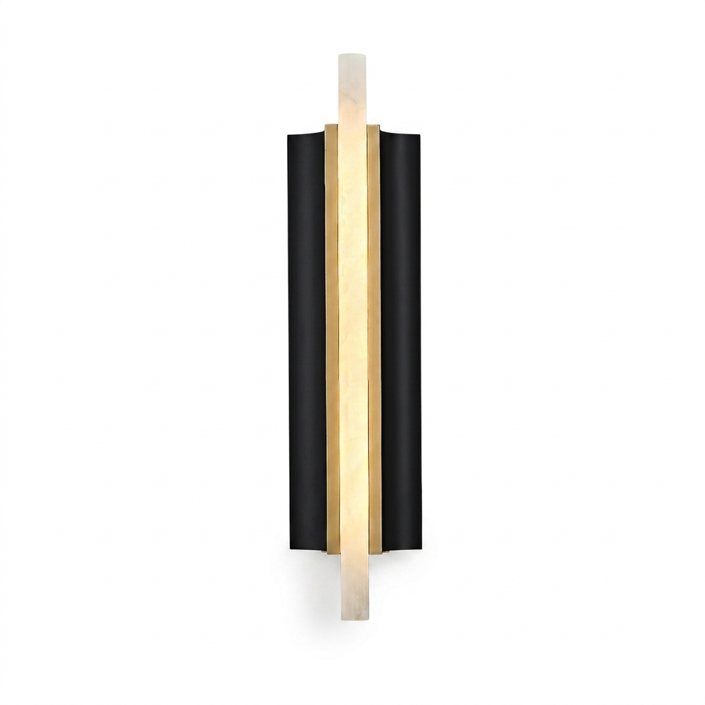 Alabaster Blade Wall Sconce - white