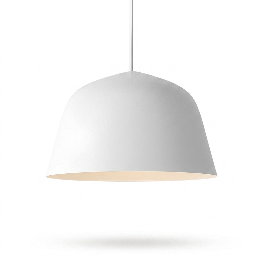 Aluminum Dome Pendant Light - white