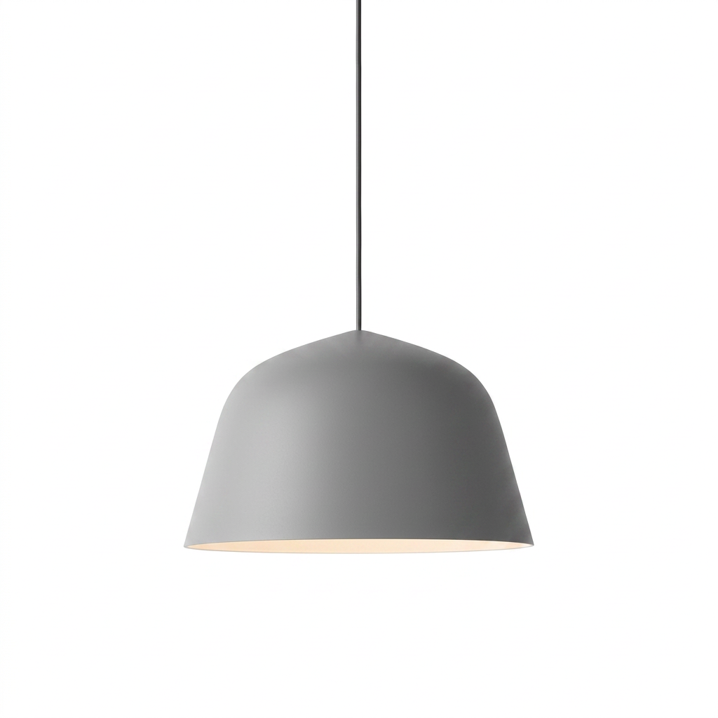 Aluminum Dome Pendant Light - white