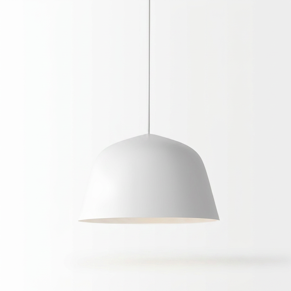 Aluminum Dome Pendant Light - white
