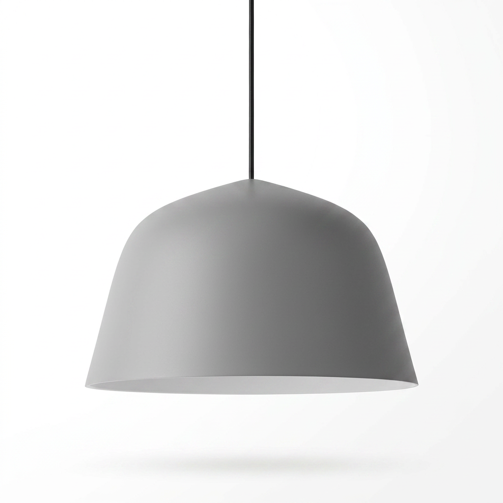 Aluminum Dome Pendant Light - white