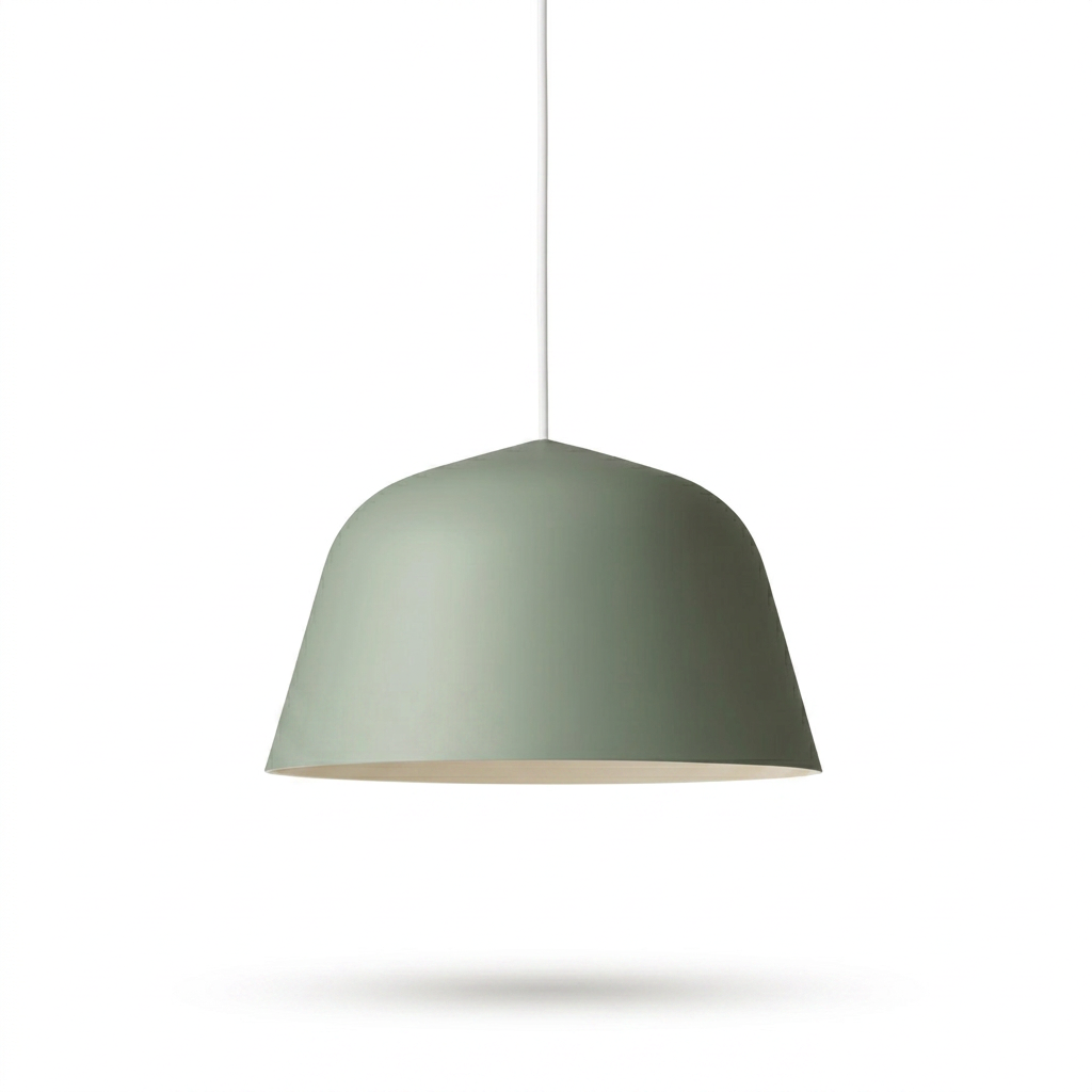 Aluminum Dome Pendant Light - white