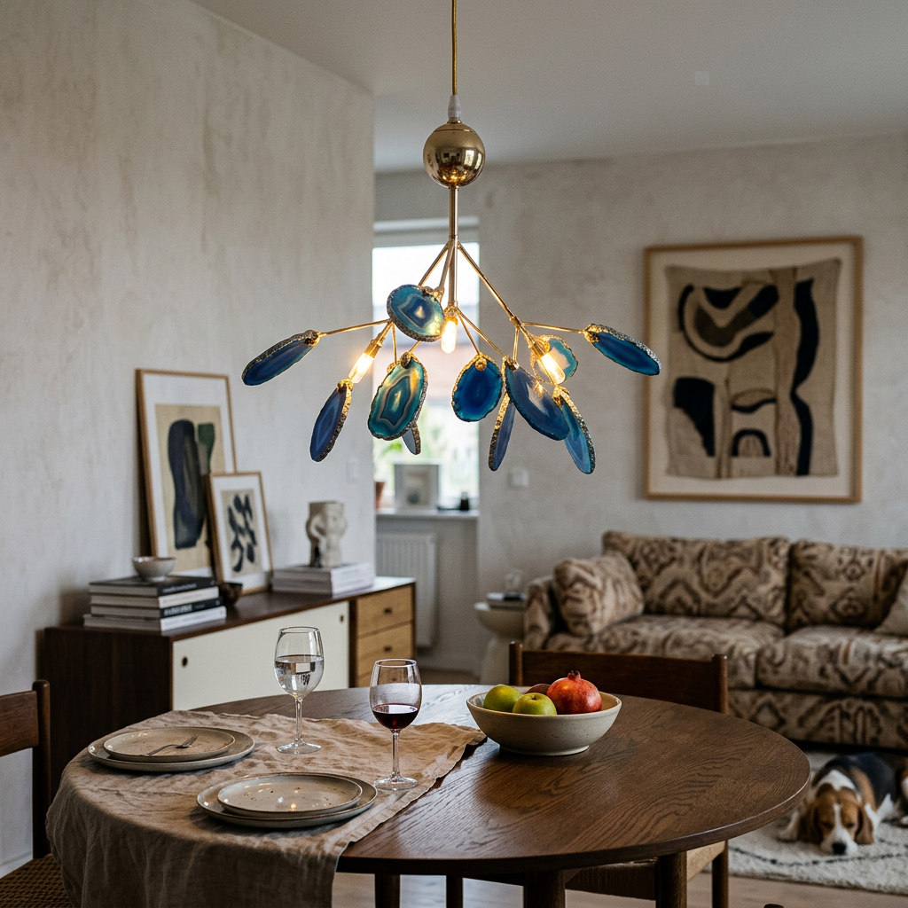 Agate Flake Chandelier
