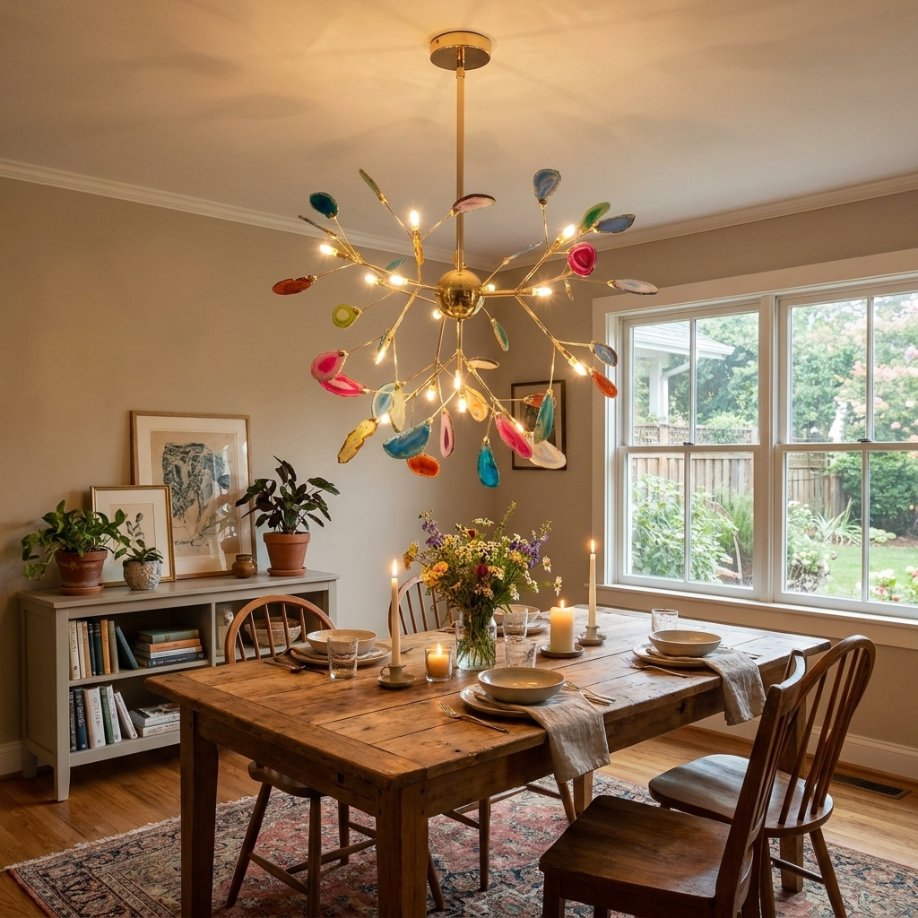 Agate Flake Chandelier