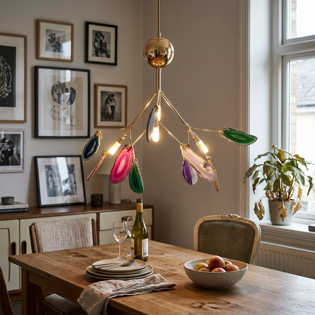 Agate Flake Chandelier