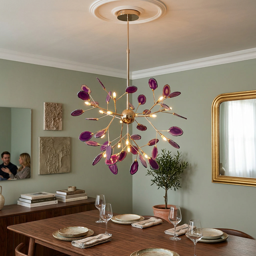 Agate Flake Chandelier