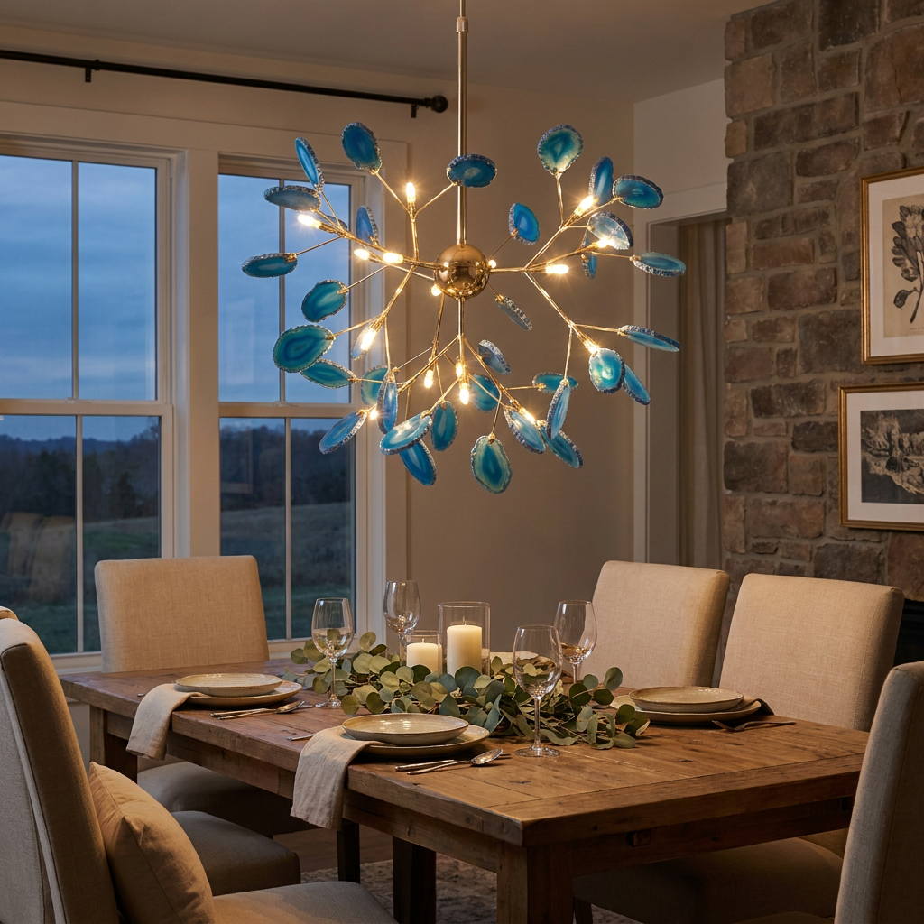 Agate Flake Chandelier