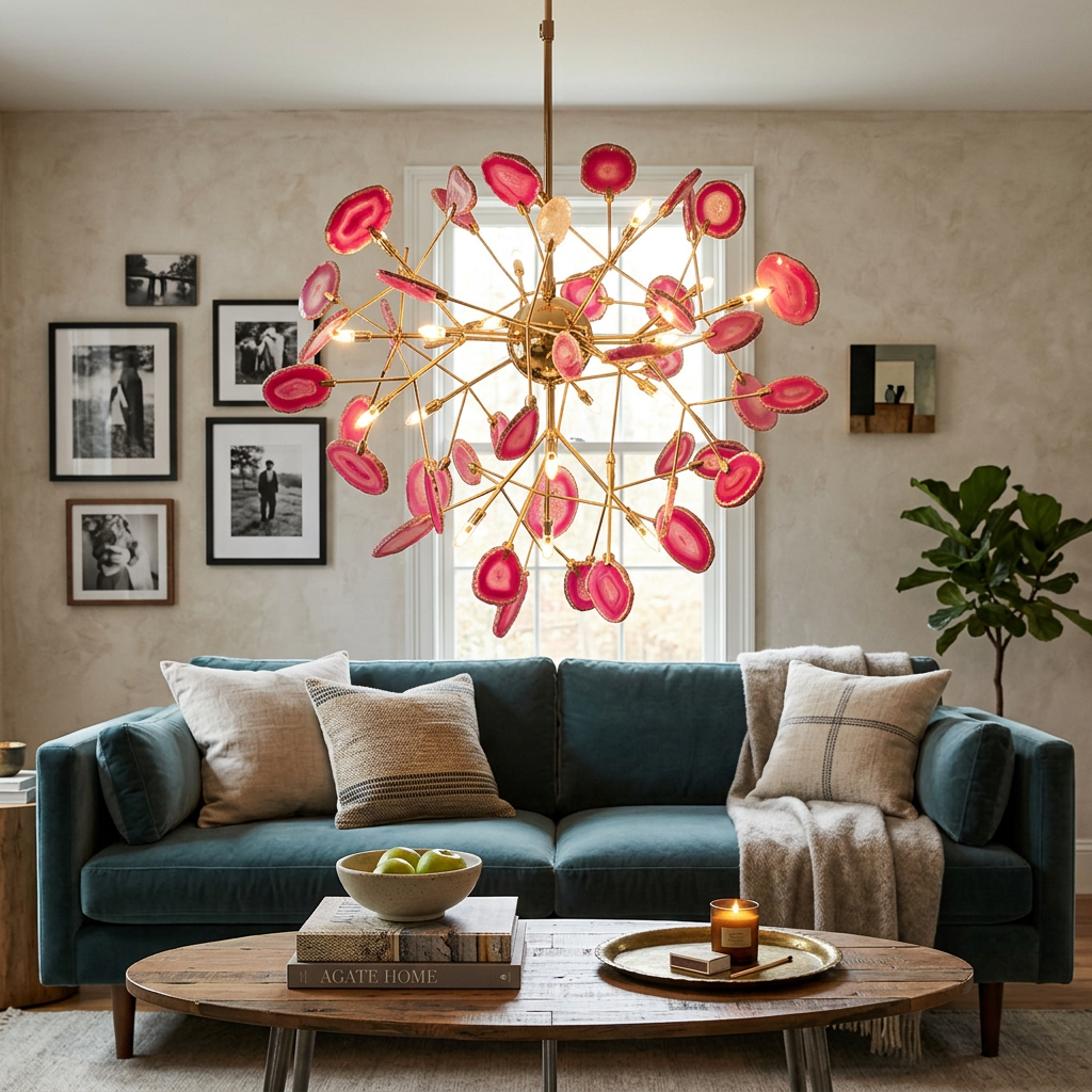 Agate Flake Chandelier