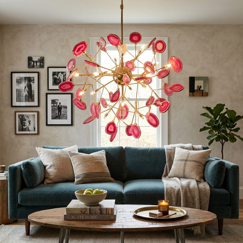 Agate Flake Chandelier