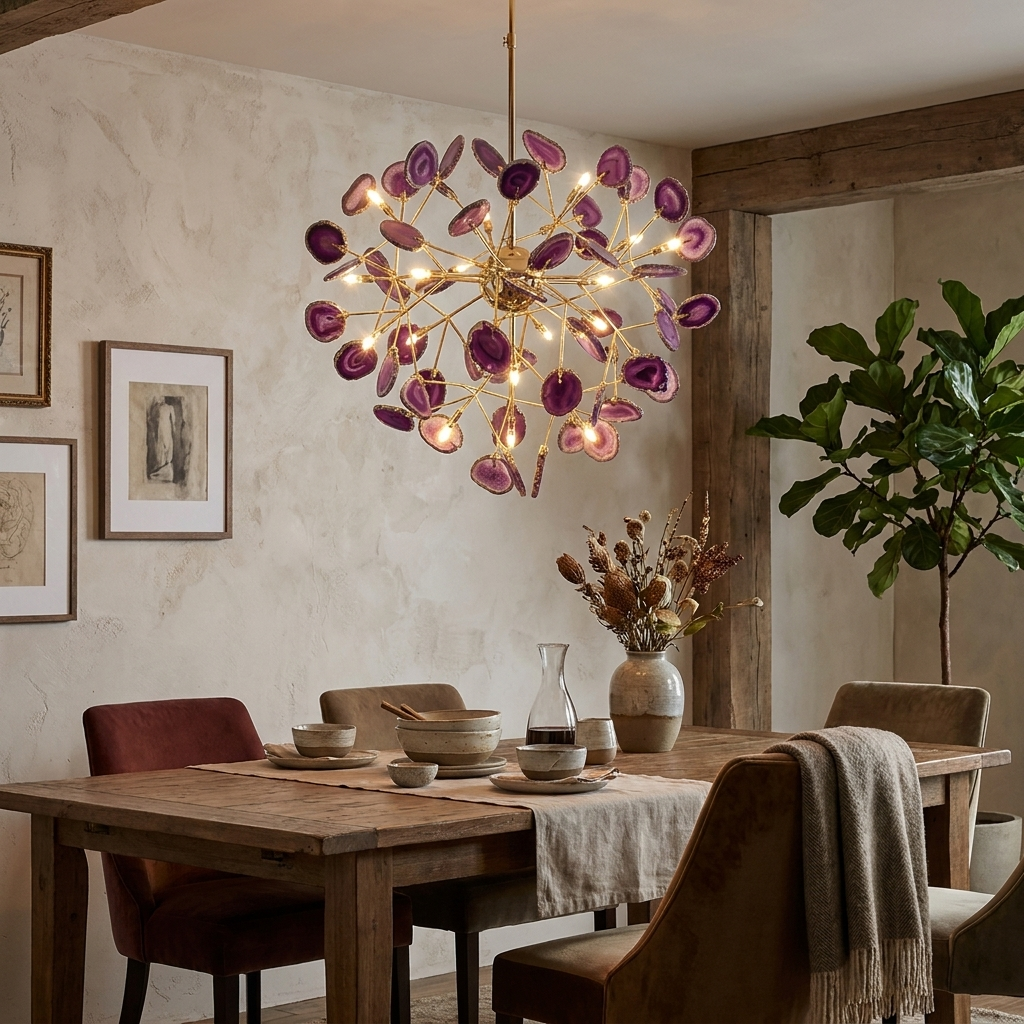 Agate Flake Chandelier