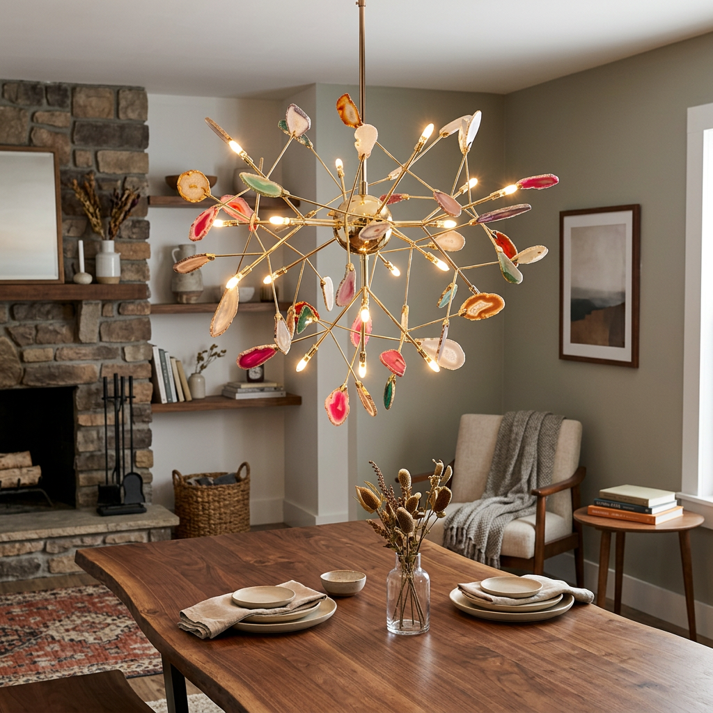 Agate Flake Chandelier