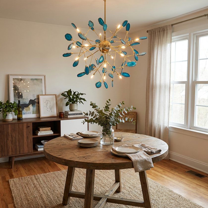 Agate Flake Chandelier