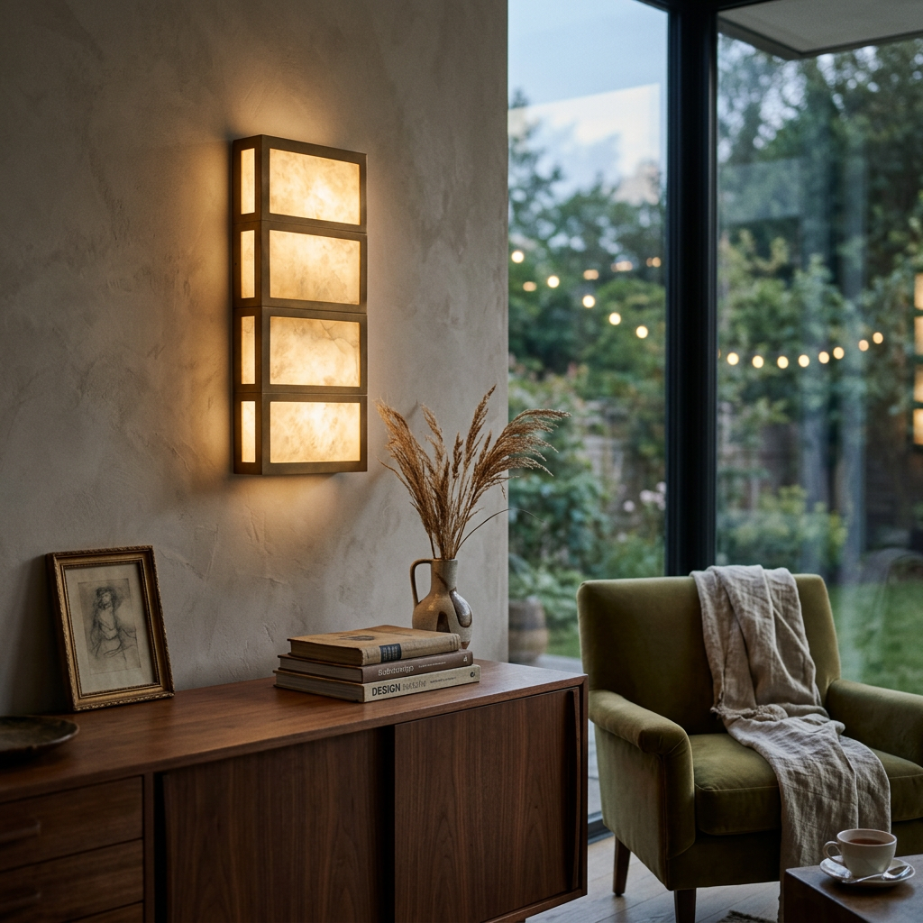 Alabaster Cascade Alabaster Wall Light