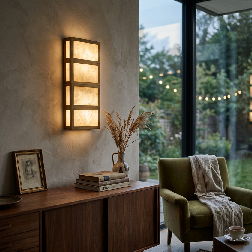 Alabaster Cascade Alabaster Wall Light