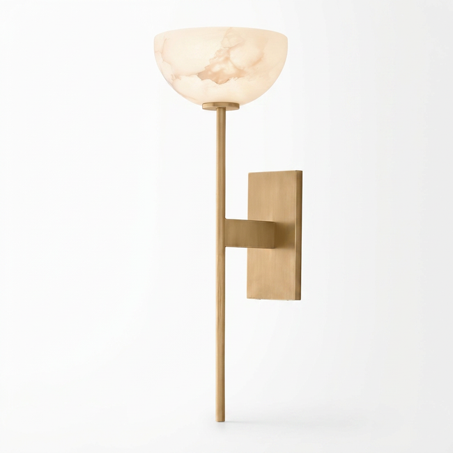 Alabaster Cup Wall Lamp
