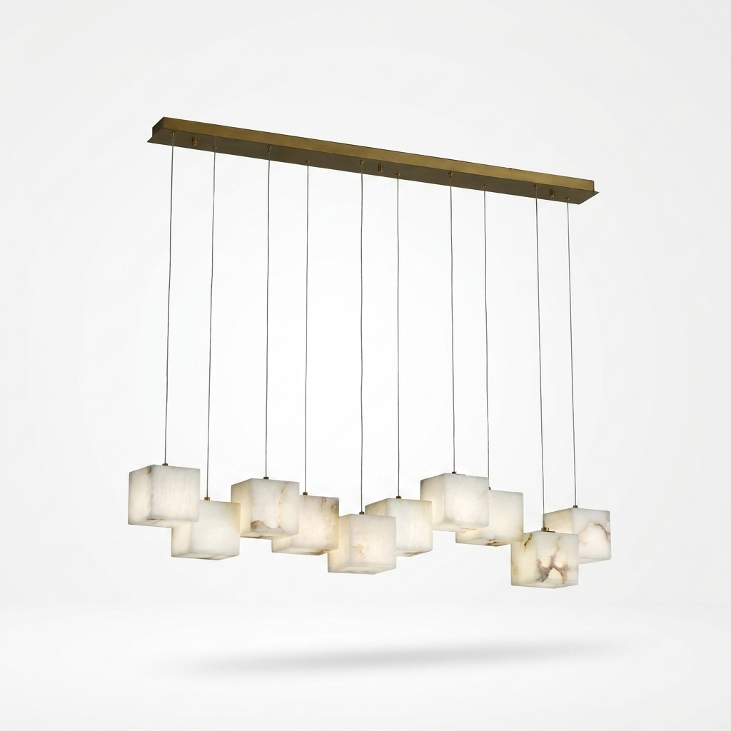 Alabaster Box Chandelier