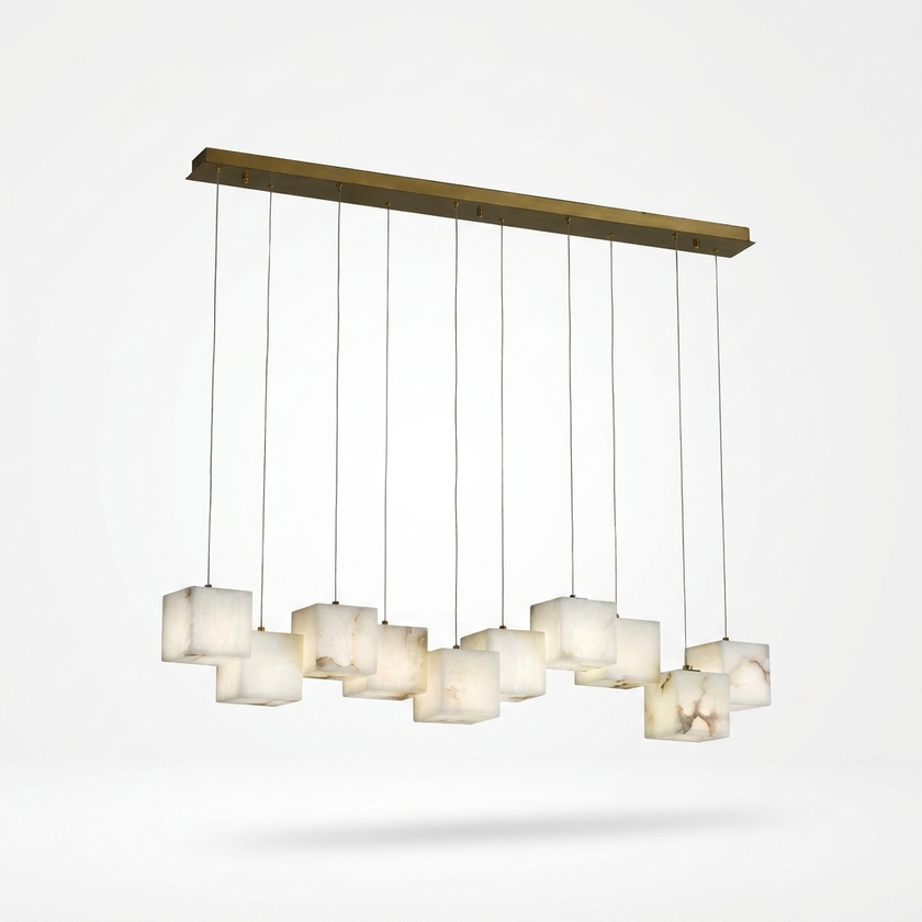 Alabaster Box Chandelier