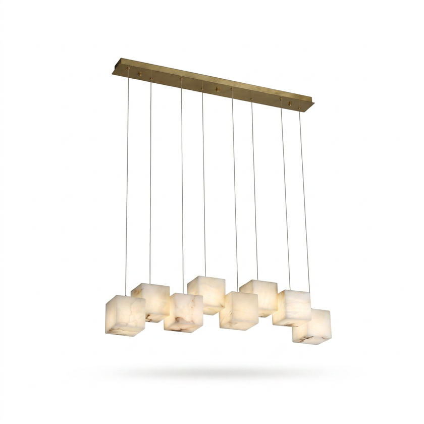 Alabaster Box Chandelier