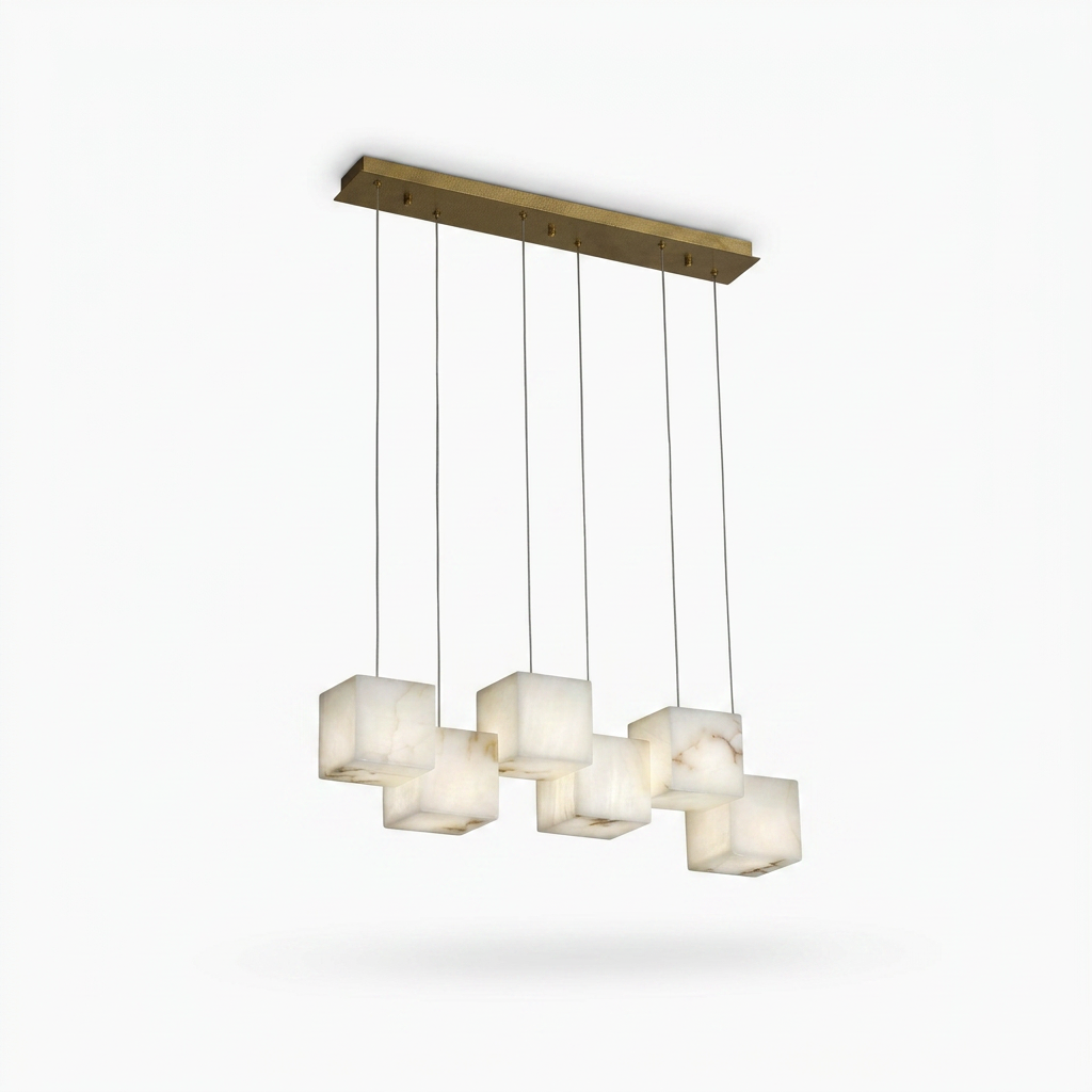 Alabaster Box Chandelier