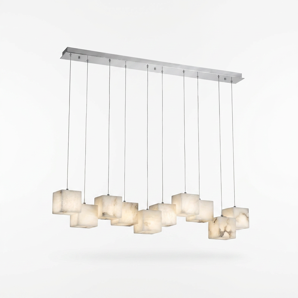 Alabaster Box Chandelier