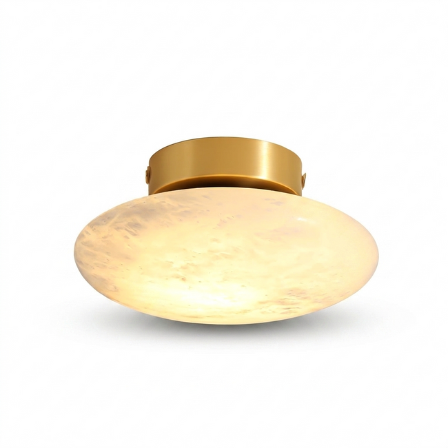 Alabaster Oval Ceiling Lamp