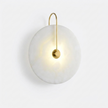 Alabaster LED Plug-In Wall Lamp