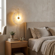 Alabaster LED Plug-In Wall Lamp