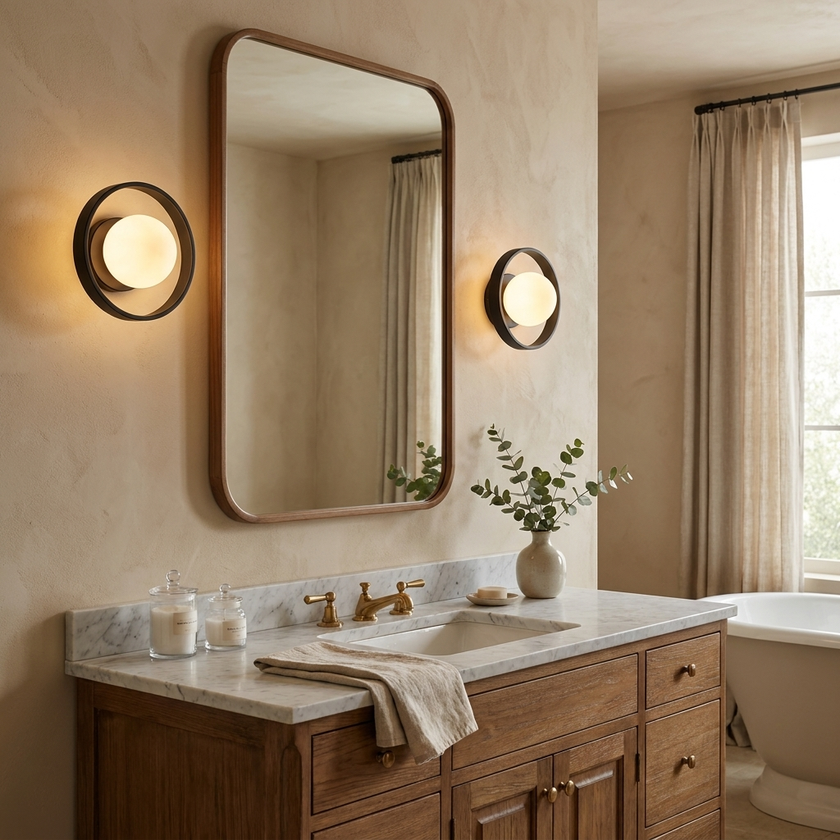 Alabaster Orb Alabaster Sconce