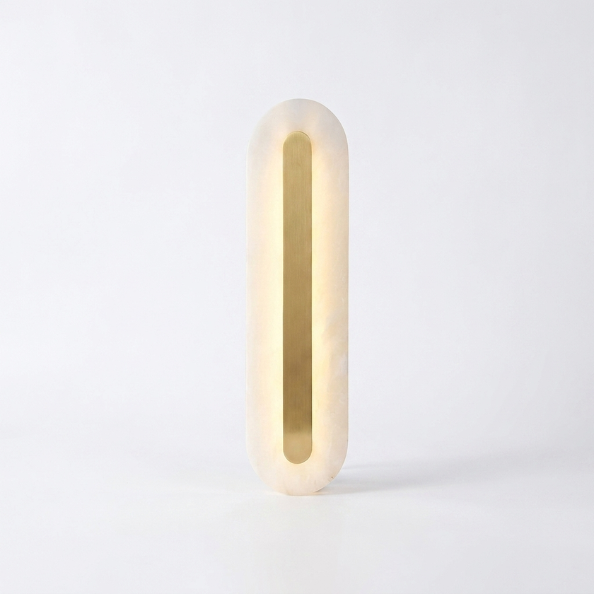 Alabaster Rounded Wall Light