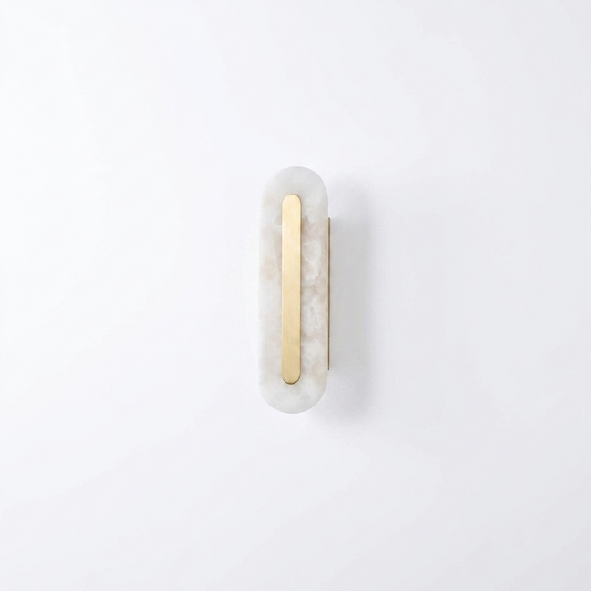 Alabaster Rounded Wall Light