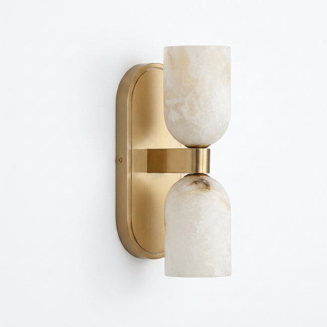 Alabaster Up-Down Wall Sconce