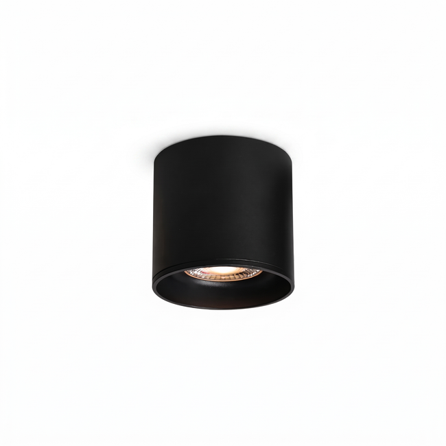 Aluminum Ridged Rim Puck Ceiling Light