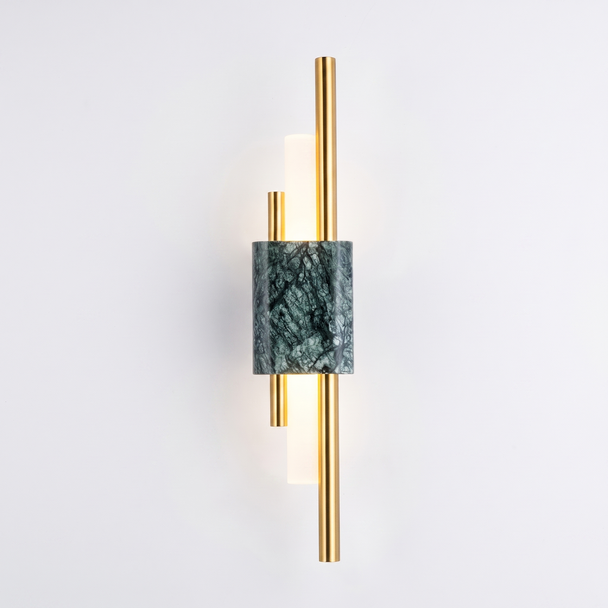 Marble Asymmetric Rod Wall Sconce