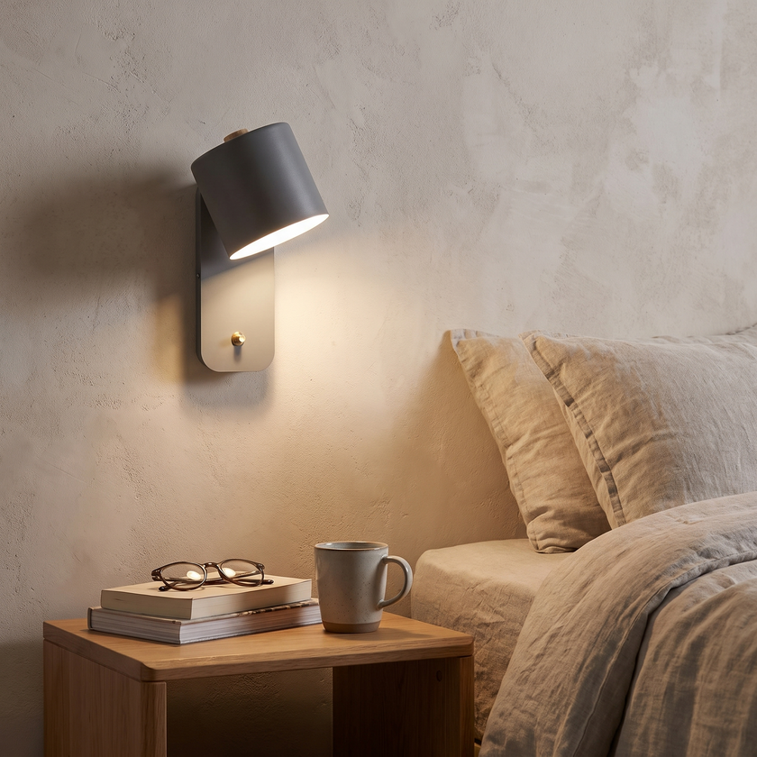 Metal Rotating Cylinder Wall Sconce