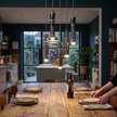 Metal Cylinder Orbit Cluster Pendant Light