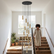 Metal Cylinder Orbit Cluster Pendant Light