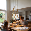 Metal Cylinder Orbit Cluster Pendant Light