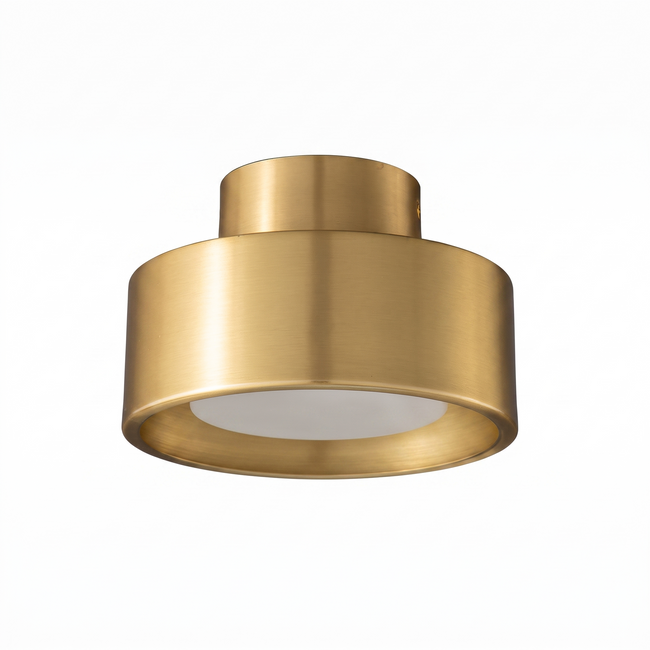 Brass Puck Flush Mount Ceiling Light