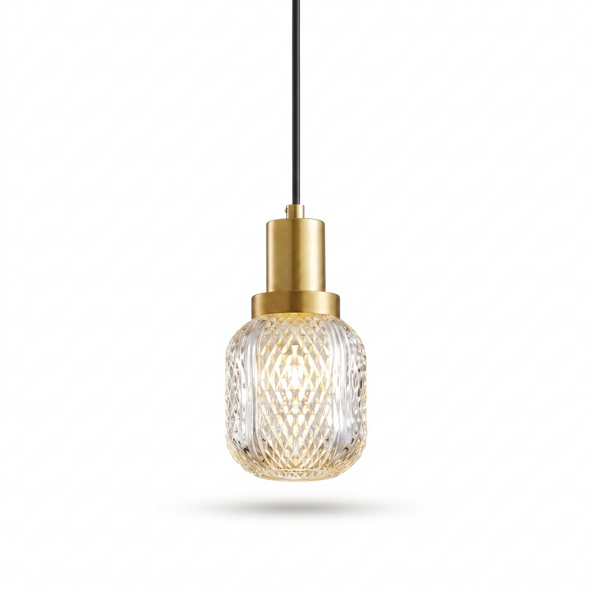 Crystal Glass Perfume Bottle Pendant Light