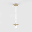 Brass Disc Dome Pendant Light