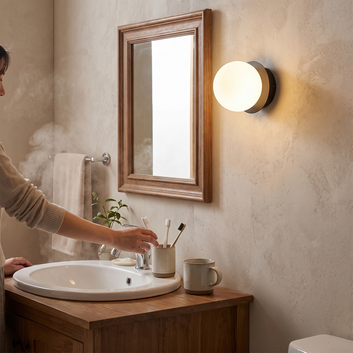 Opal Acrylic Disc Wall Light