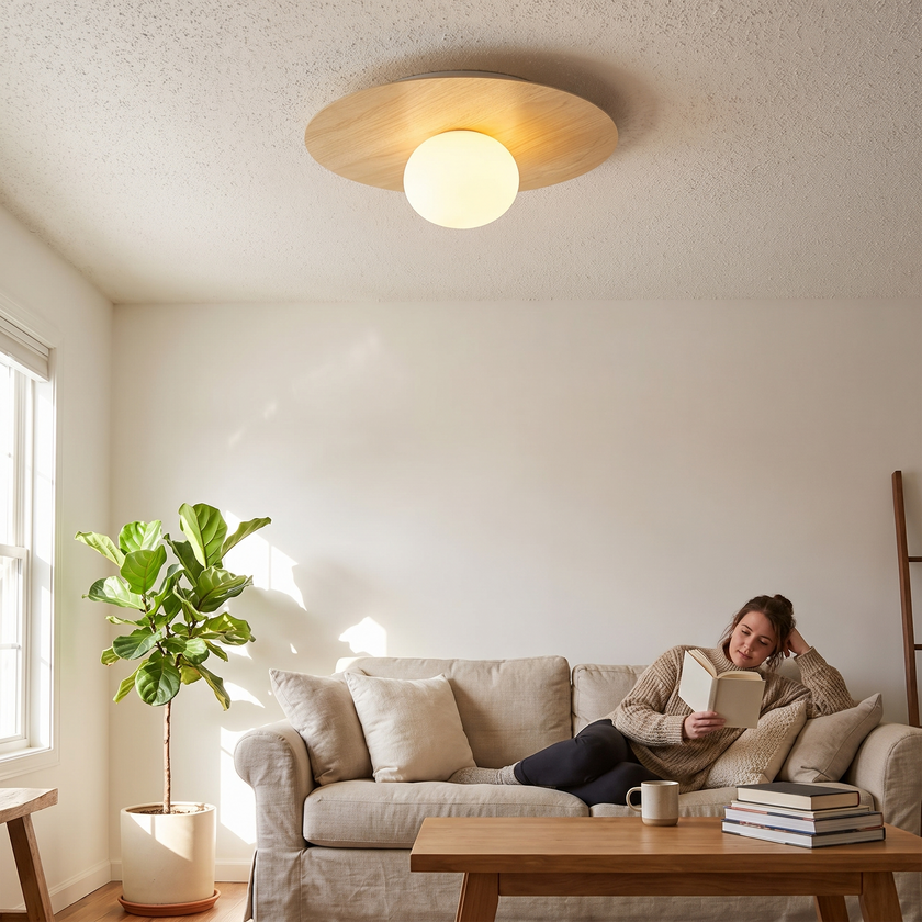 Opal Acrylic Disc Wall Light