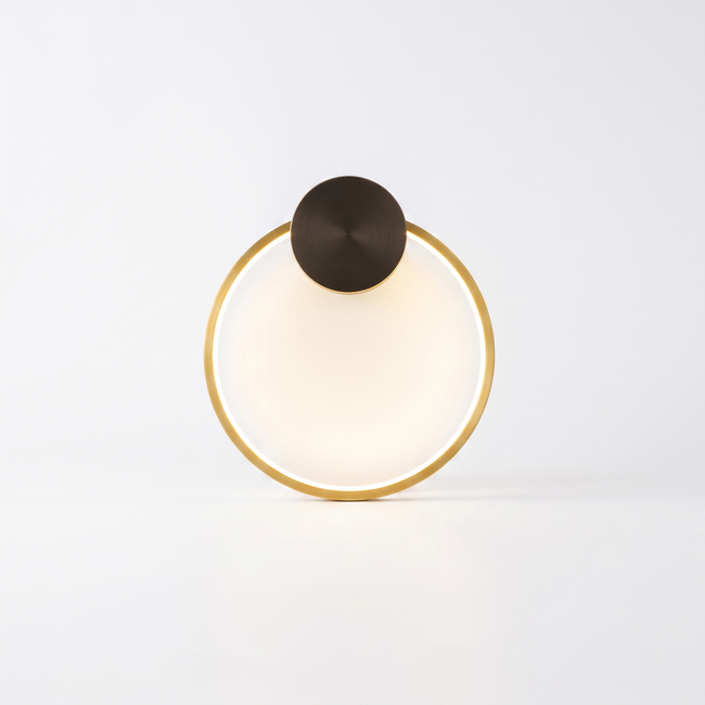 Brass Halo Disc LED Wall Sconce