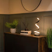 Rechargeable Iron Modern Spiral Table Lamp