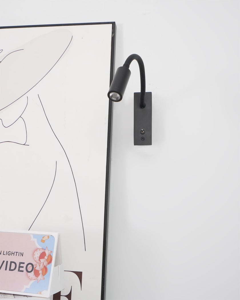 Modern Adjustable Gooseneck LED Reading Wall Sconce