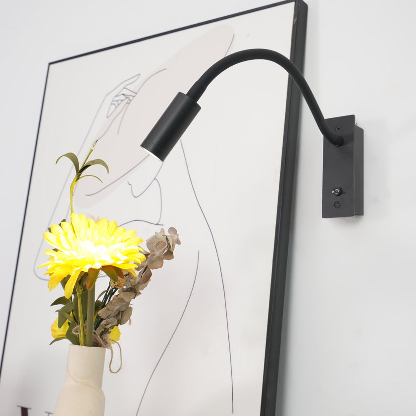 Modern Adjustable Gooseneck LED Reading Wall Sconce