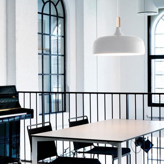 Oak & Zinc Acorn Pendant Light