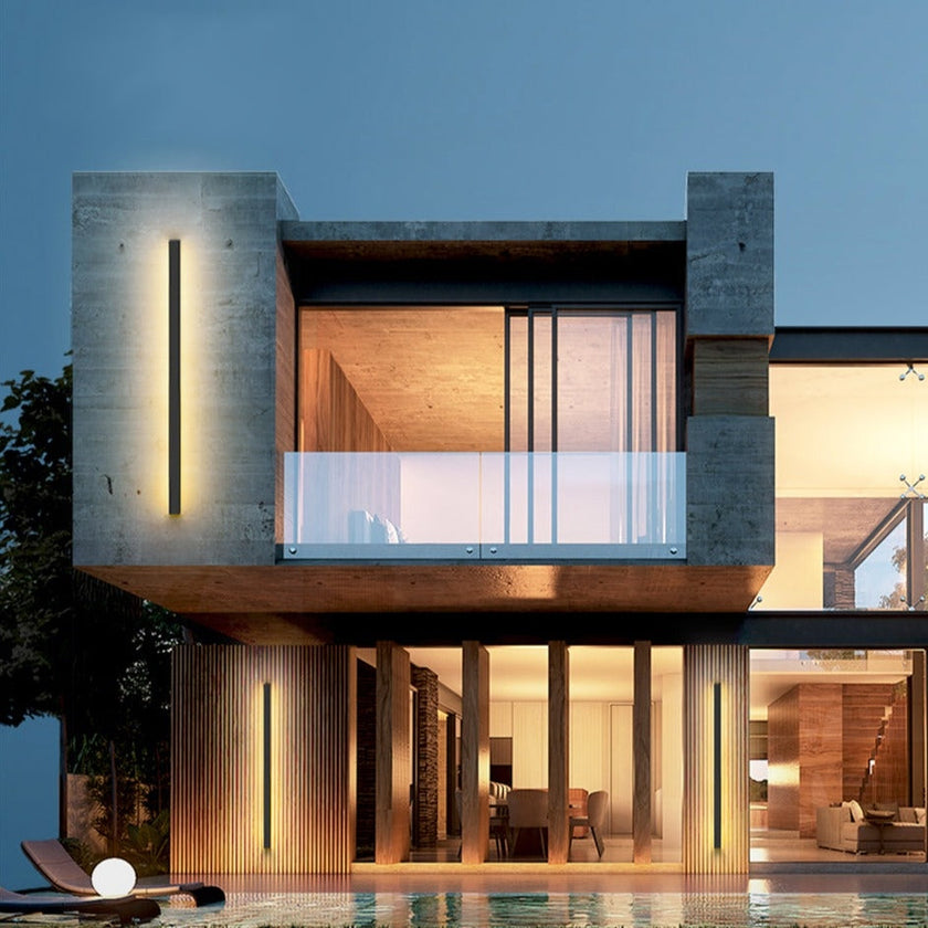 Minimalist Linear LED Outdoor Wall Sconce