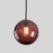 Blown Glass Globe Monk-Cap Pendant